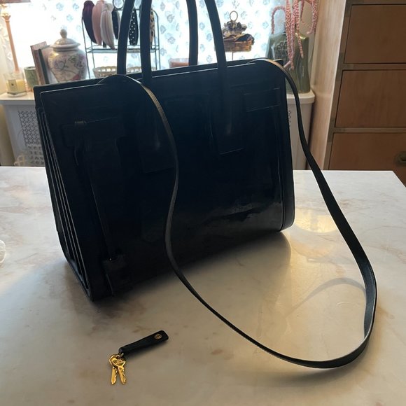 YSL Saint Laurent • Sac Du Jour Black Handbag or Shoulder Bag - Picture 7 of 8